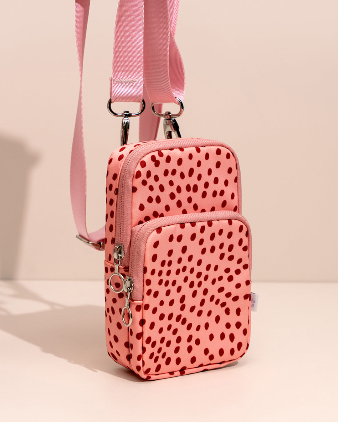 Bolso Porta Celular Wine Dots