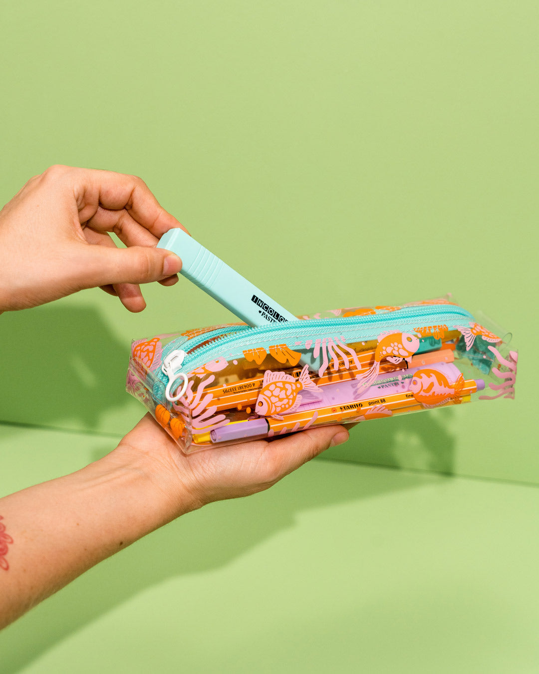 Cartuchera Planchita Fish Orange