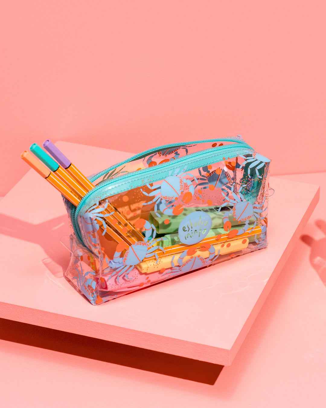 Cosmetiquera Friday Crab Cielo