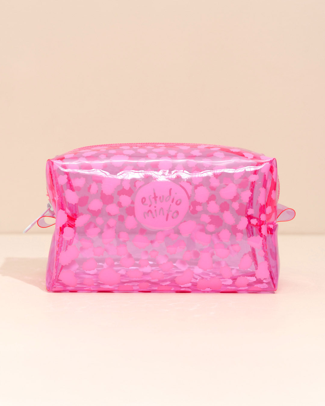 Cosmetiquera Boxy Cheetah Pink