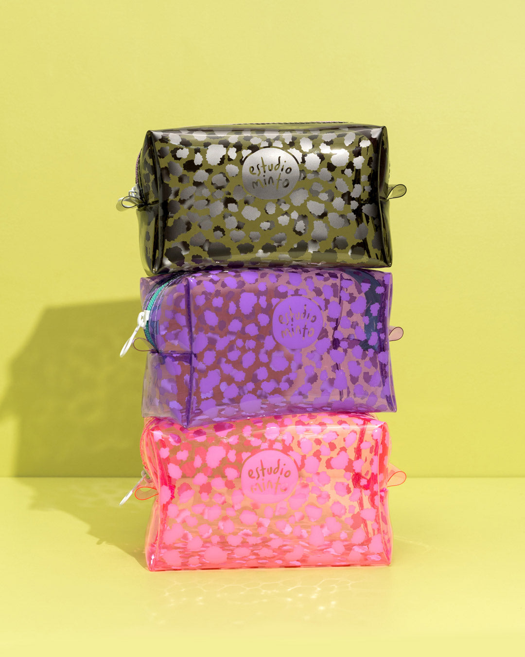 Cosmetiquera Boxy Cheetah Pink