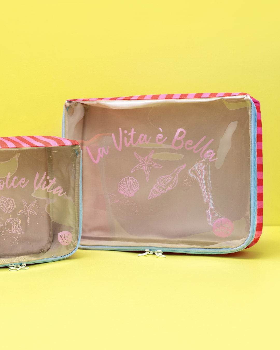 Organizador de ropa grande Stripes Cereza