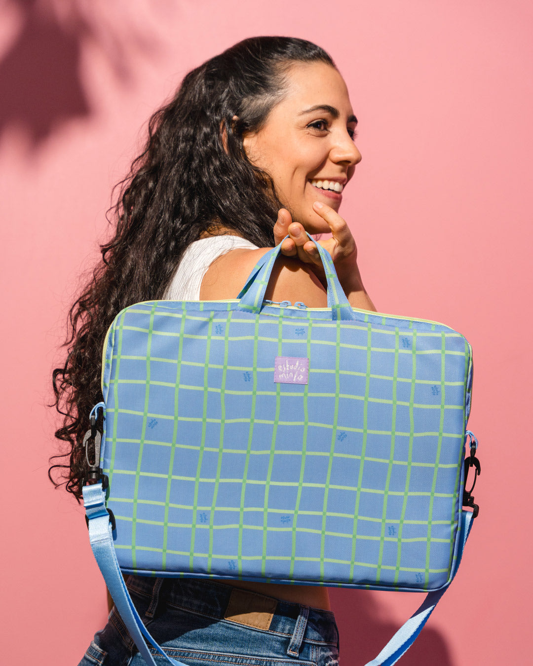 Funda para portátil 13"- 14" Blue Checkers