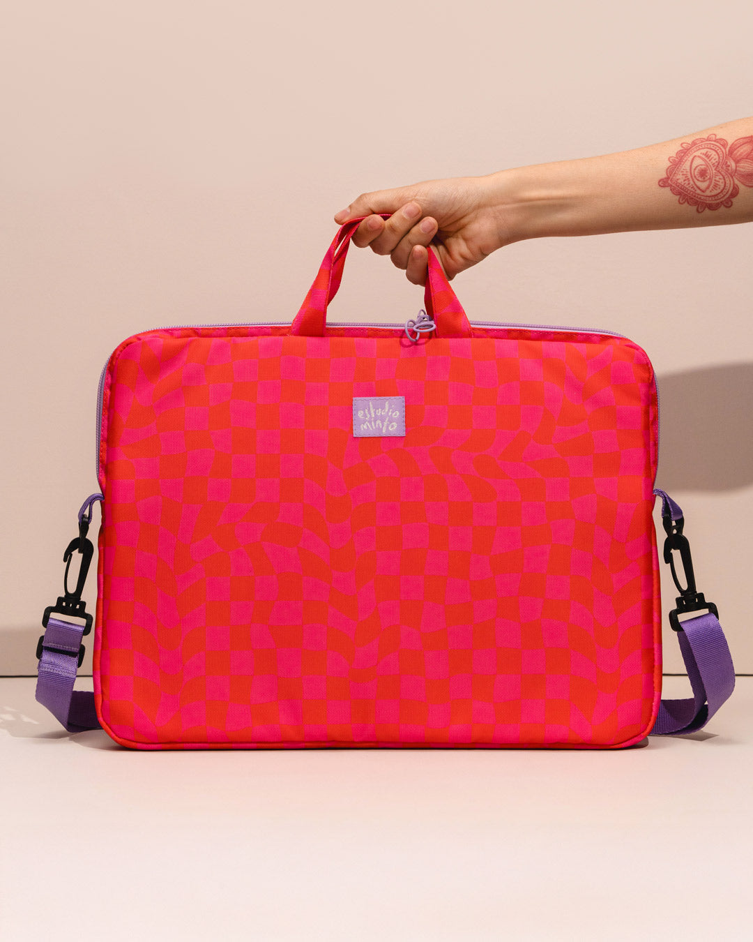 Funda para portátil 15" Cherry Checkers